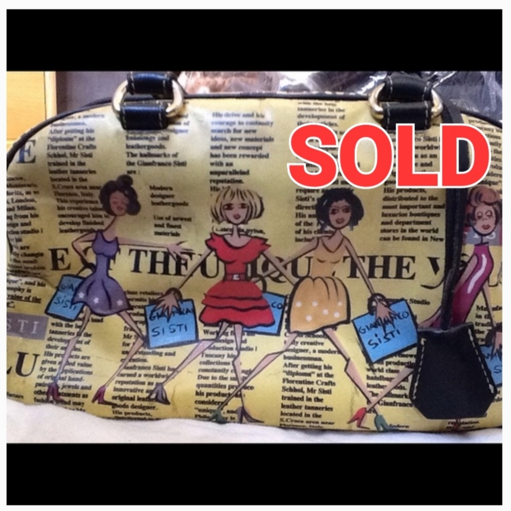 Vintage GianfrancoSisti leather handbags